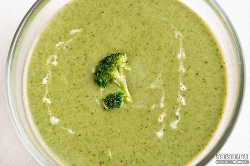 Питательный суп из брокколи со сливками и тонким ароматом